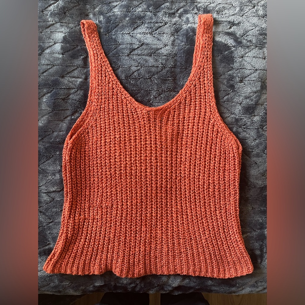 Moon & Madison Rust Knit Tank Top - Picture 2 of 4